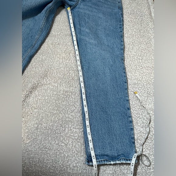 Abercrombie & Fitch Curve Love Mid Rise Straight Jeans - Light Wash Denim SZ 29 - Picture 11 of 15